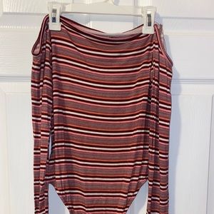 Pacsun striped bodysuit